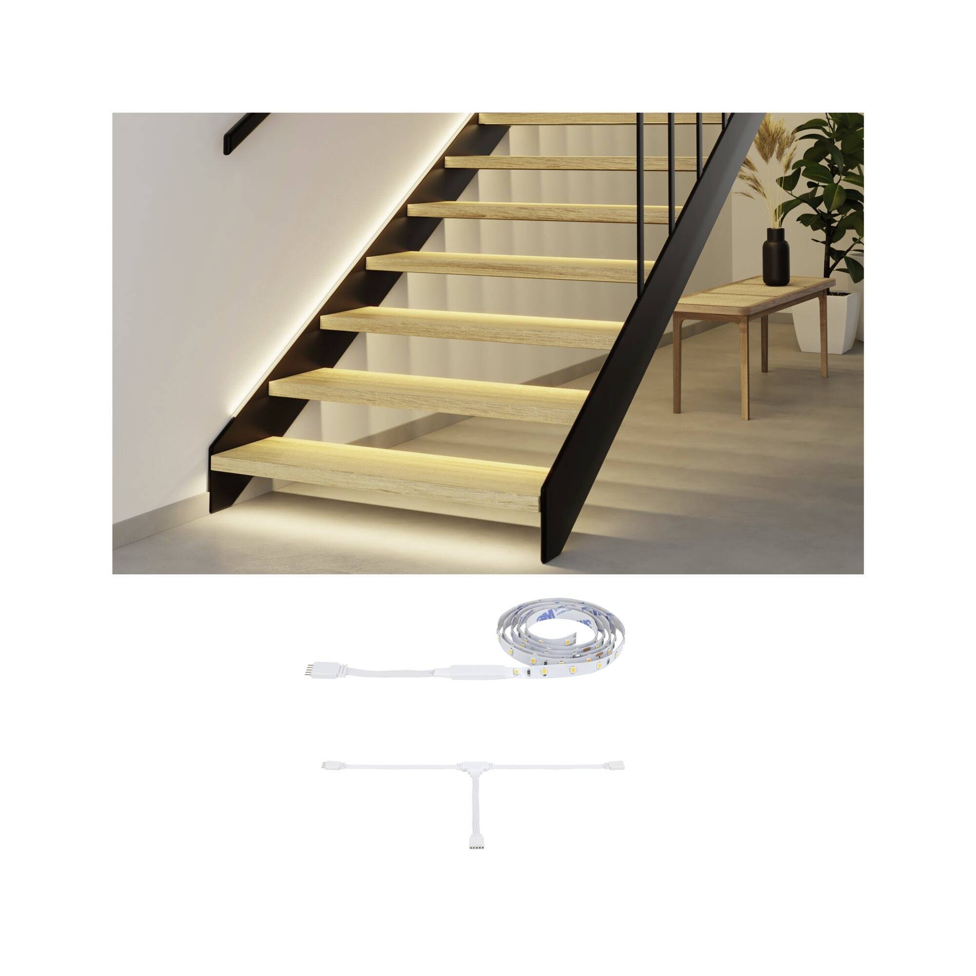 Paulmann 71220 LED-strip uitbreidingsset Met connector (male) 1 m Warmwit 1 stuk(s)