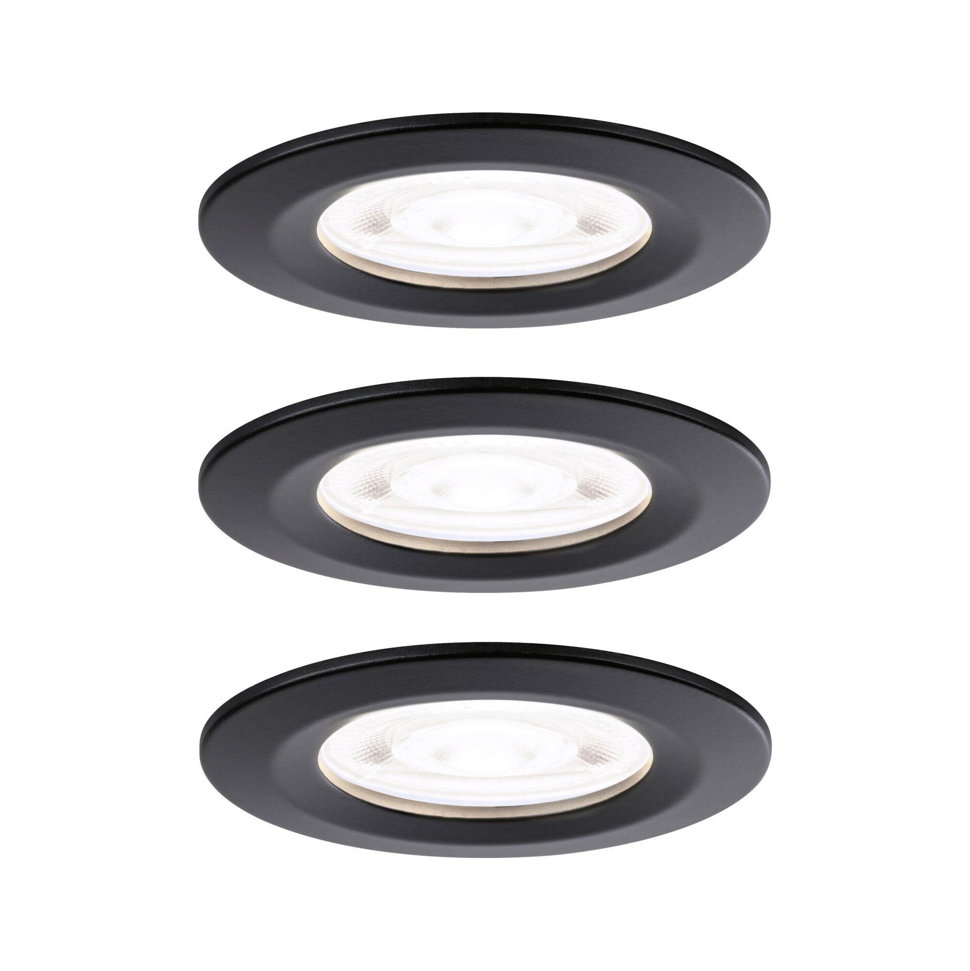 Paulmann 92339 Nova LED-inbouwlamp LED GU10 4.9 W Zwart (mat)