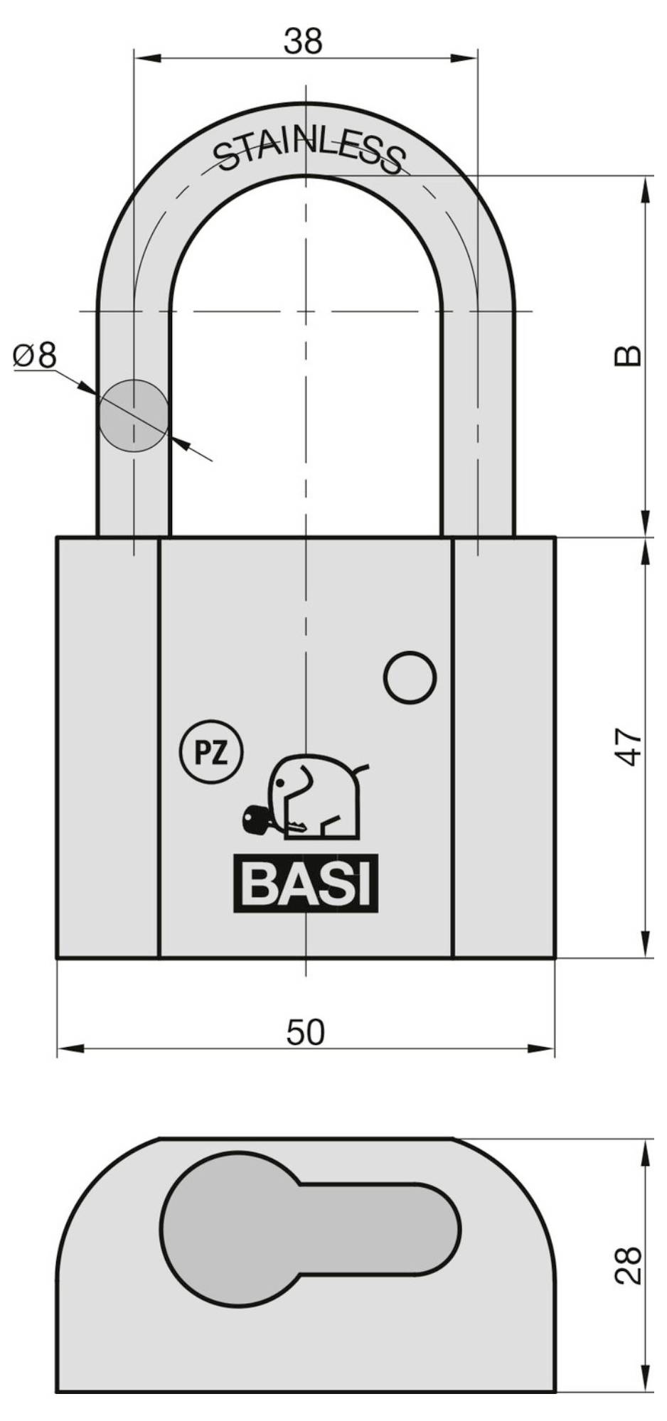 Basi PZ5090-0020 lokot 50 mm poniklana-3