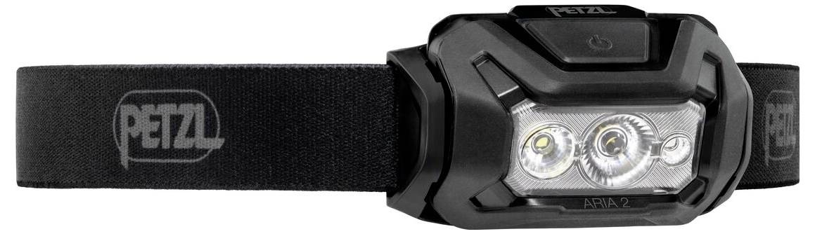 Petzl ARIA® 2 RGB Black LED svjetiljka za glavu baterijski pogon, Li-ionskI akumulatori ili na baterije 450 lm 100 h E07-2