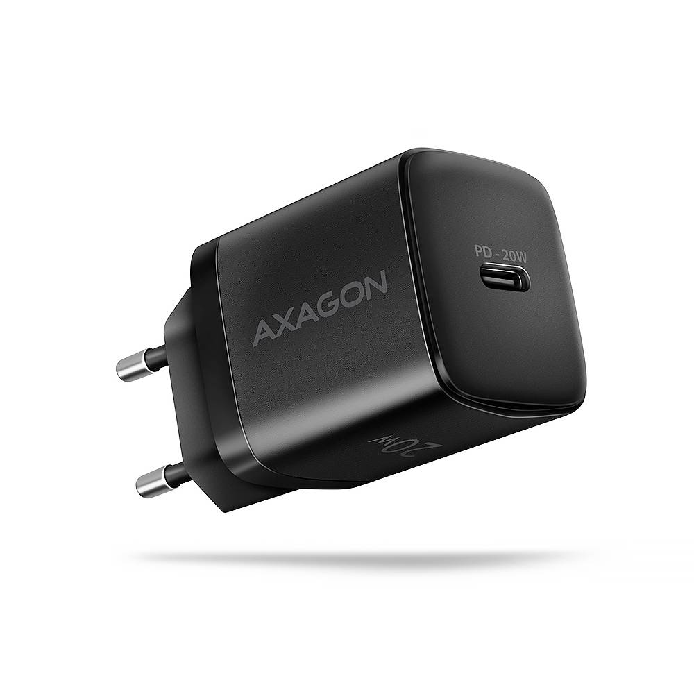 AXAGON USB-oplader 20 W USB-C bus (Power Delivery) QC 3.0, QC 4+, Quick Charge 4.0, Quick Charge 3.0, Smart IC, Adaptive Fast Charge, USB PD 3.0 Zwart USB