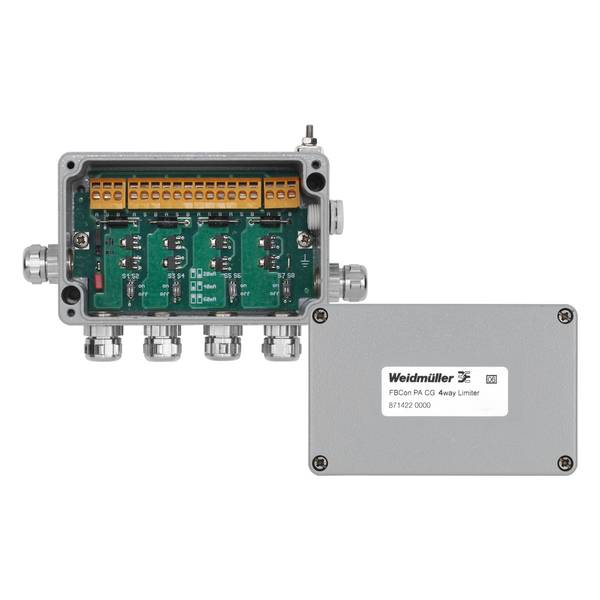 Weidm&uuml;ller FBCON PA CG 4WAY LIMITER 2624380000 Verdelermodule Profibus-PA standaardvedeler met stroombegrenzer 1 stuk(s) Piece