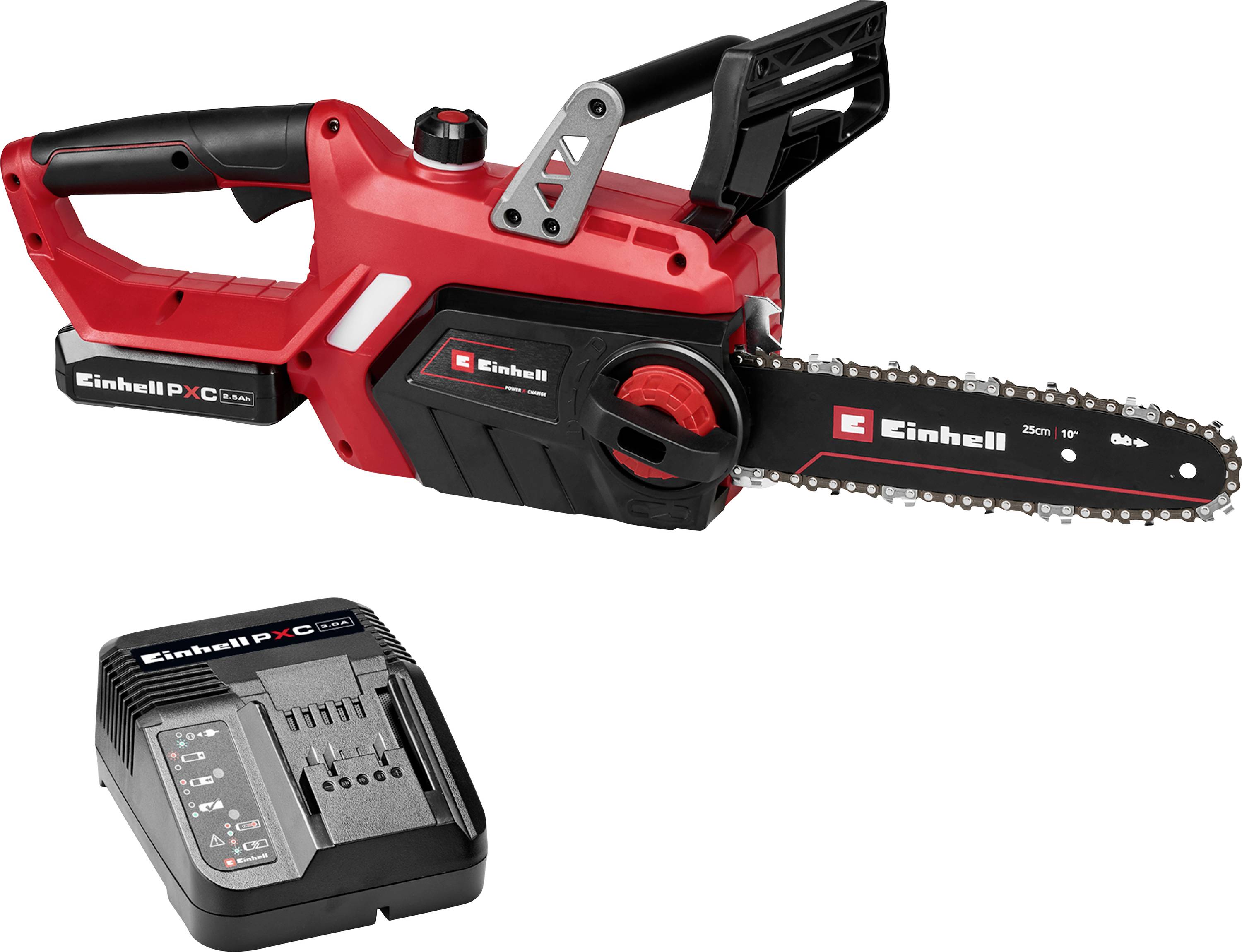 Einhell GE-LC 18/25-1 Li Kit Accu-kettingzaag Accu Lengte mes 250 mm Incl. accu, Incl. oplader