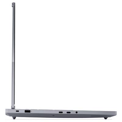 Tanki srebrni laptop prikazan zatvoren s jednim visokim antenom sličnim uspravnim elementom na lijevoj strani i nekoliko portova duž prednje ivice.