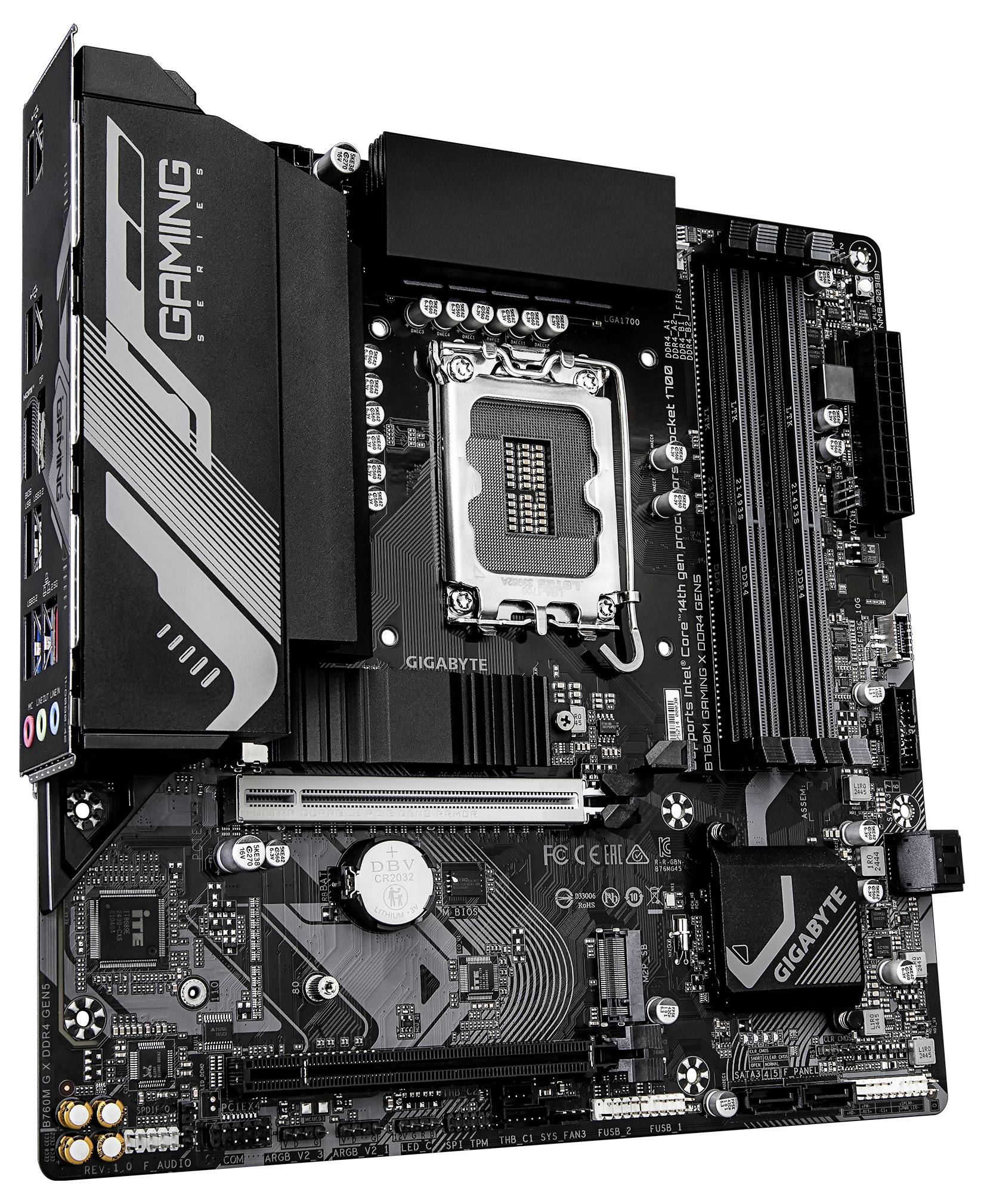 Gigabyte B760M G X DDR4 GEN5 matična ploča Baza #####Intel® 1700 Faktor oblika (detalji) ATX-3