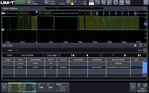 Uni-T MSO5000HD-I3C softverska opcija        1 St.
