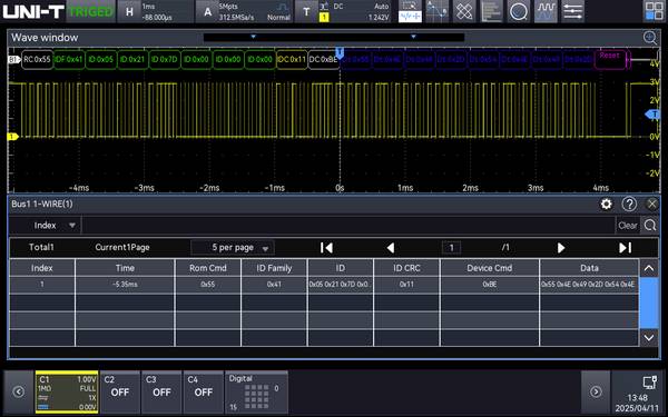 Uni-T MSO5000HD-1WIRE softverska opcija       mješoviti signal (mso) 1 St.