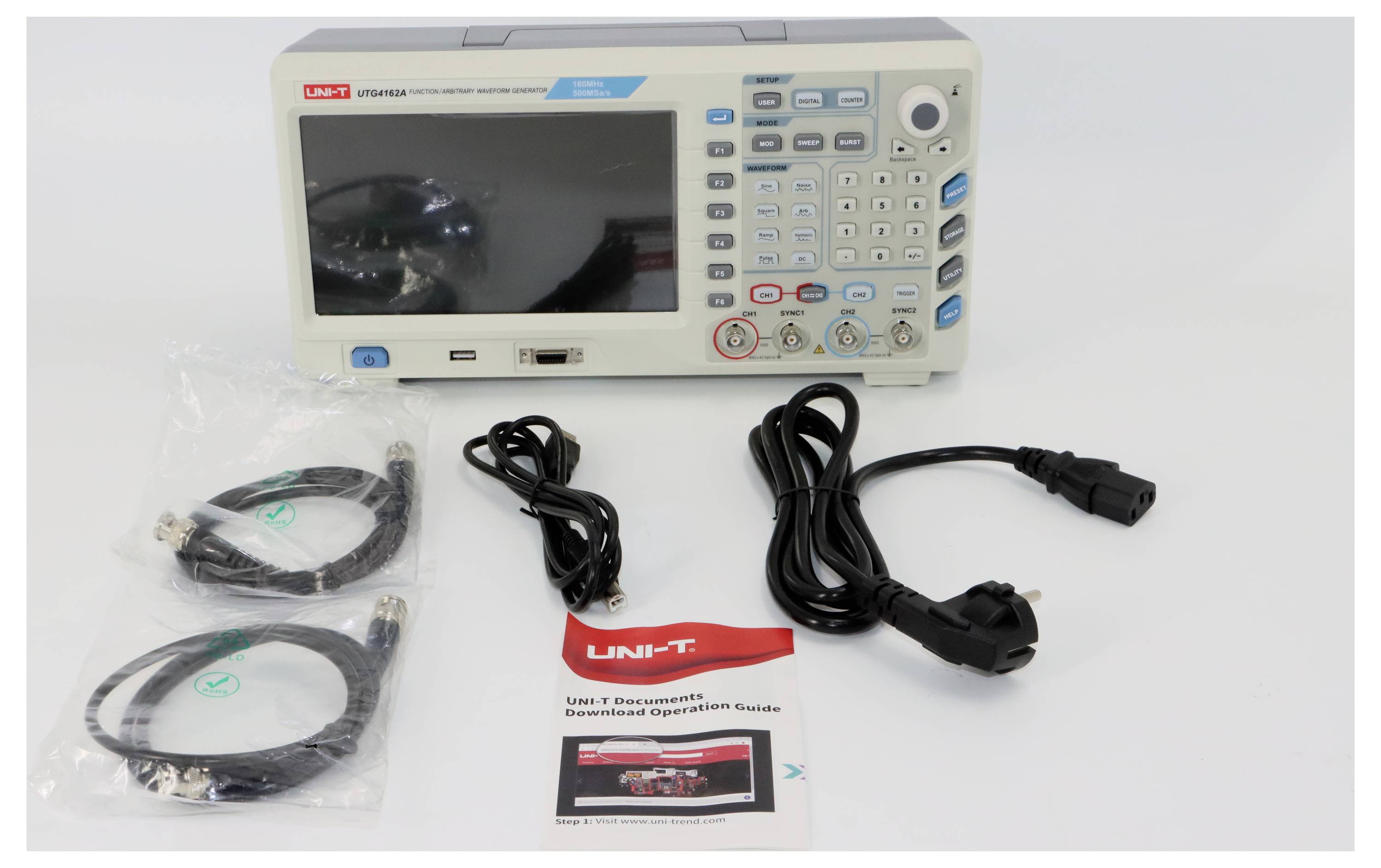 Uni-T UTG4162A funkcijski generator na struju 1 µHz - 160 MHz 2-kanalni proizvoljno-4