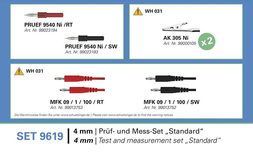 Schützinger SET 9619 Meetsnoerenset 1 set(s)