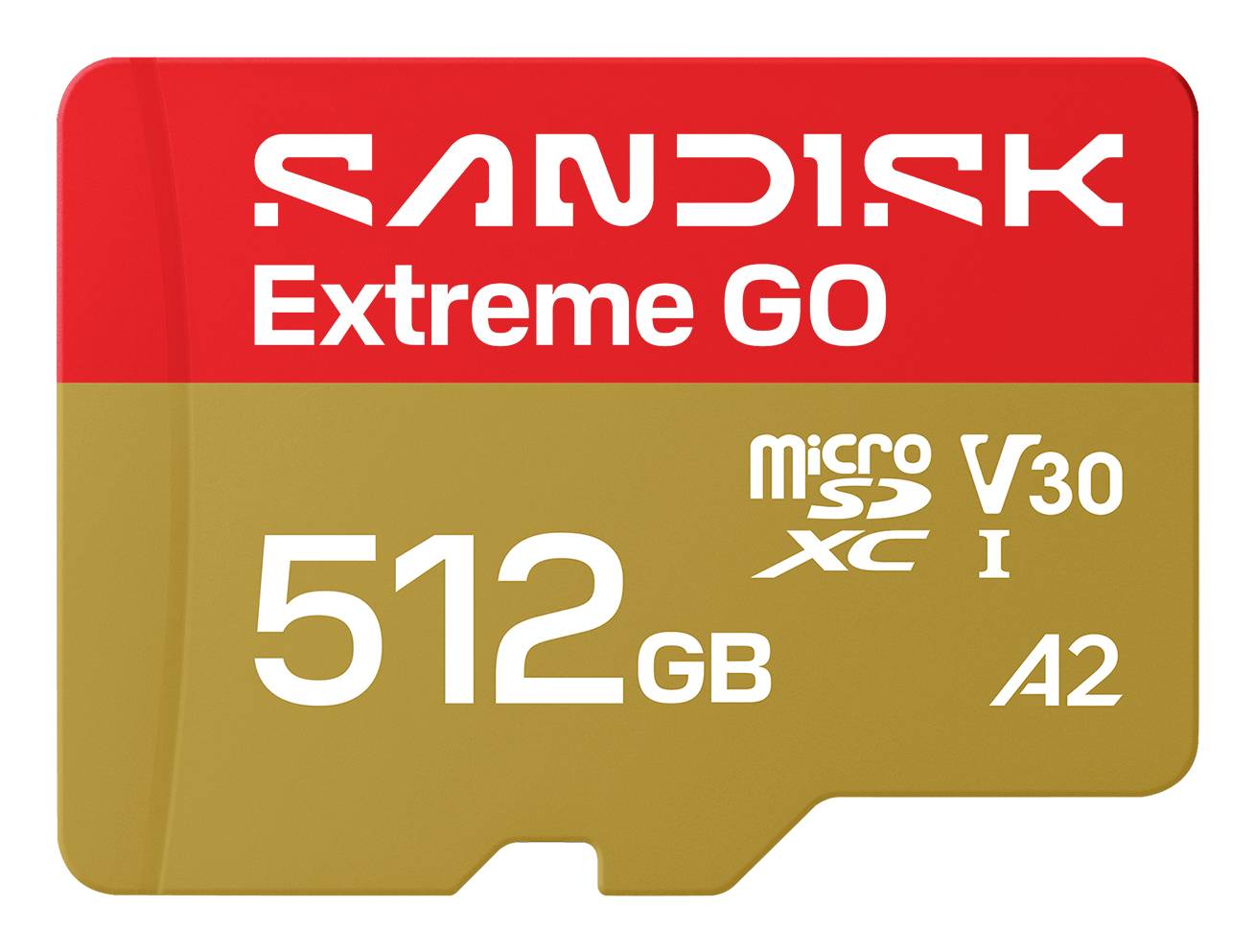 SanDisk Extreme GO microSDXC-kaart 512 GB UHS-I U3 Temperatuurbestendig