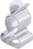 TRU COMPONENTS EMC kopča za pričvršćivanje kabela Promjer montažne rupe 3.2 mm Stezaljka Ø (maks.) 8 mm Debljina ploče (maks.) 0.5 mm opružni čelik, pocinčani srebrna 1 St.