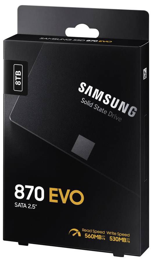 Samsung 870 EVO 8 TB unutarnji SATA SSD 6.35 cm (2.5 ") SATA III maloprodaja MZ-77E8T0B/EU-2