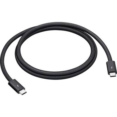 Namotani crni USB-C kabel za punjenje sa konektorima na oba kraja, prikazan na bijeloj pozadini.
