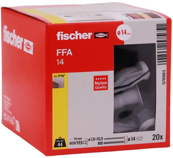 Fischer 578983  sidreni tipl za porobeton 70 mm  20 St.