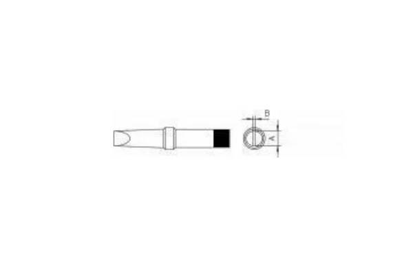 Weller PT D9 LÖTSPITZE 4,6MM VERP. lemni vrh dljetast oblik Veličina vrha 4.6 mm Duljina vrha 33 mm Content 1 St.
