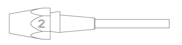 Weller XDSL 2 SAUGDÜSE Ø3,0XØ5,3 L=10,5MM VERP. usisna mlaznica   1 St.