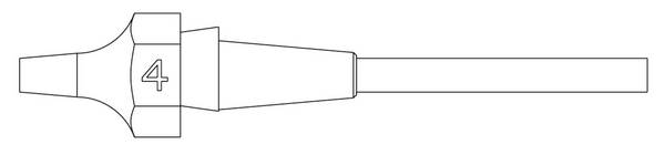 Weller XDSL 4 SAUGDÜSE Ø1,2XØ2,5 L=10,5MM VERP. usisna mlaznica   1 St.