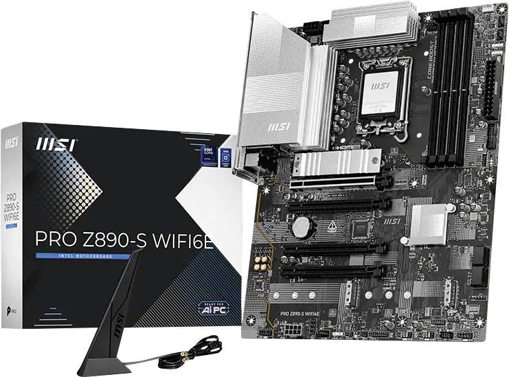 MSI Z890-S Pro Wifi6E (1851) (D) Moederbord Socket Intel LGA 1851 Vormfactor ATX Moederbord chipset Intel Z890