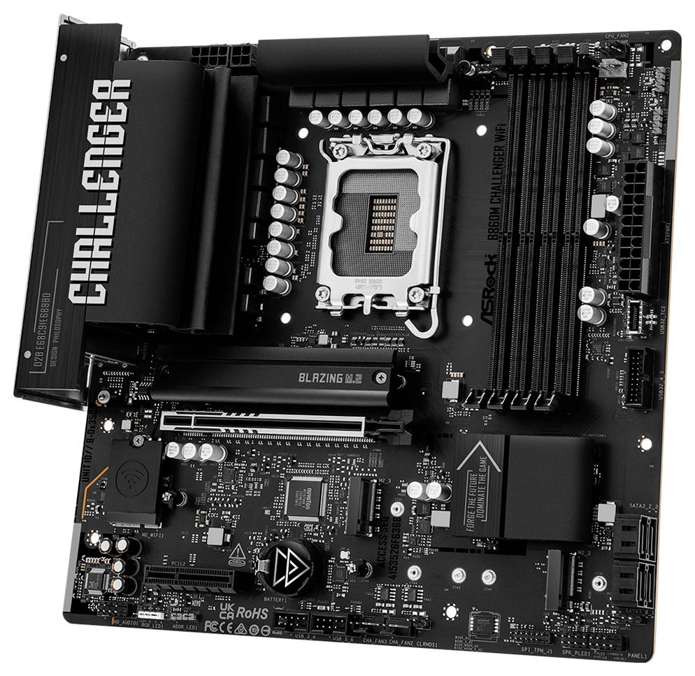 ASRock ASROCK B860M Challenger WiFi (1851) (D) matična ploča Baza #####Intel® 1851 Faktor oblika (detalji) ATX Set čipov-4