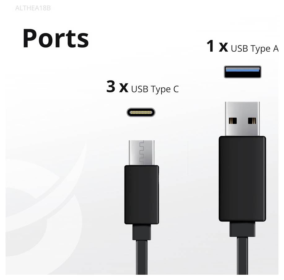 Conceptronic ALTHEA18B 100W 4-Port GaN USB PD Charger USB punjač USB-A, 3x USB-C® crna-4