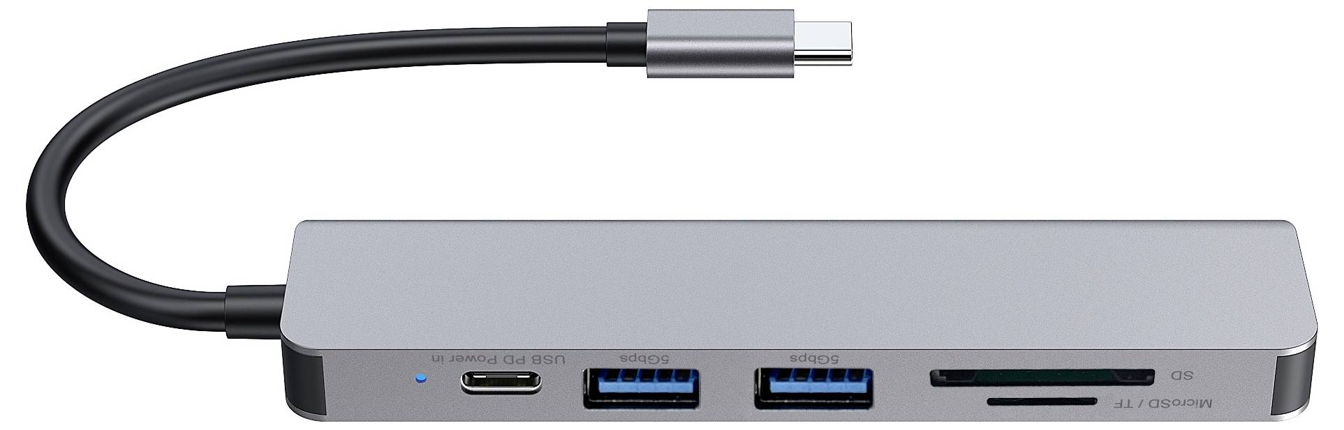 Conceptronic USB-C® priključna stanica DONN02G 6-in-1 USB 3.2 Gen 1 Docking Sta uklj. funkcija punjenja, USB-C® Power De-1