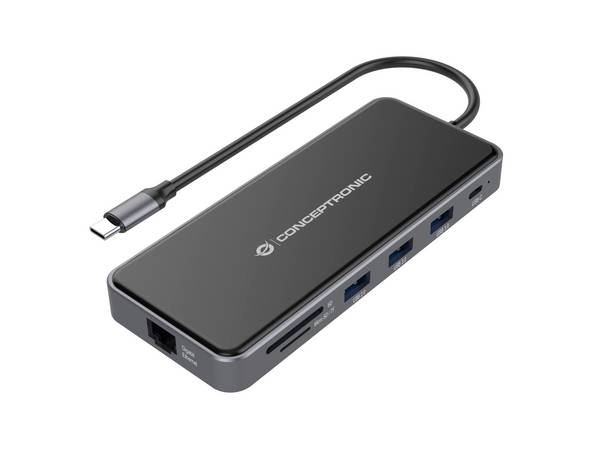 Conceptronic stanica za punjenje prijenosnog računala  DONN15G 12-in-1 MST Docking Station USB