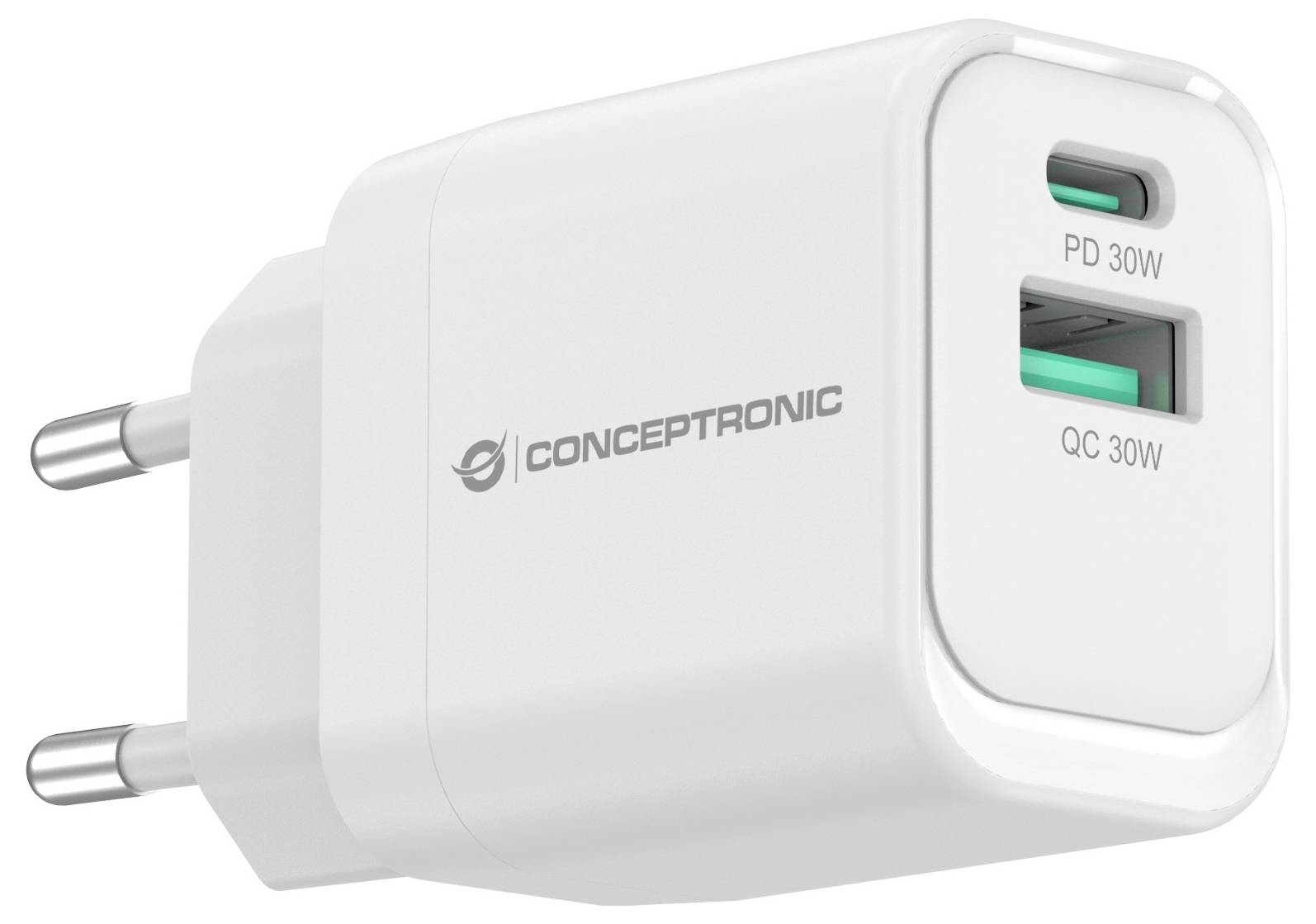 Conceptronic ALTHEA19W33 2-Port 33W GaN USB PD Charg USB punjač 33 W USB-A, USB-C® Power Delivery bijela-1