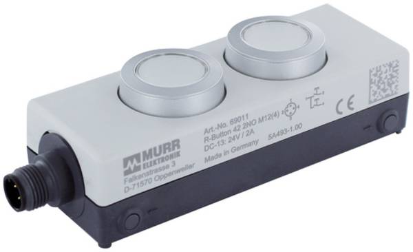 Murrelektronik R-Button 42 2NO M12(4) 69011   (Š x V x D) 124 x 29 x 42 mm   1 St.
