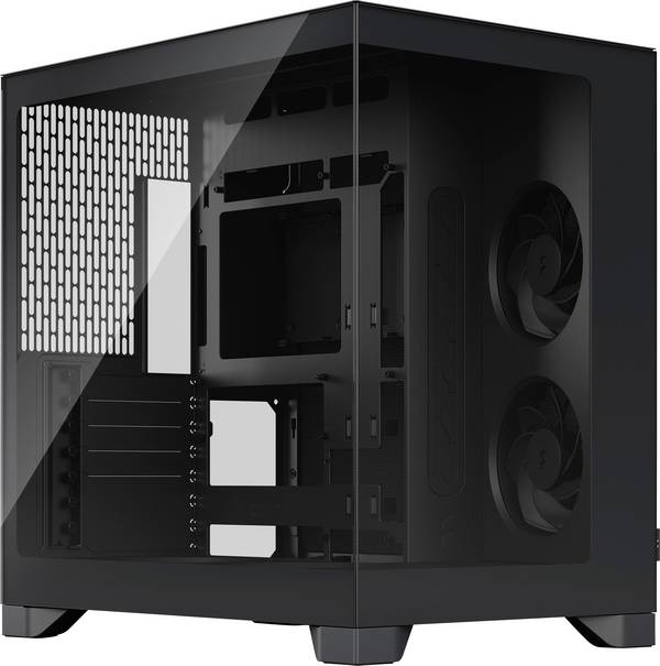 Fractal Design Geh Pop 2 Vision Black midi-tower kućište za računala  crna 4 predinstalirana ventilatora, filter prašine, bočni prozor
