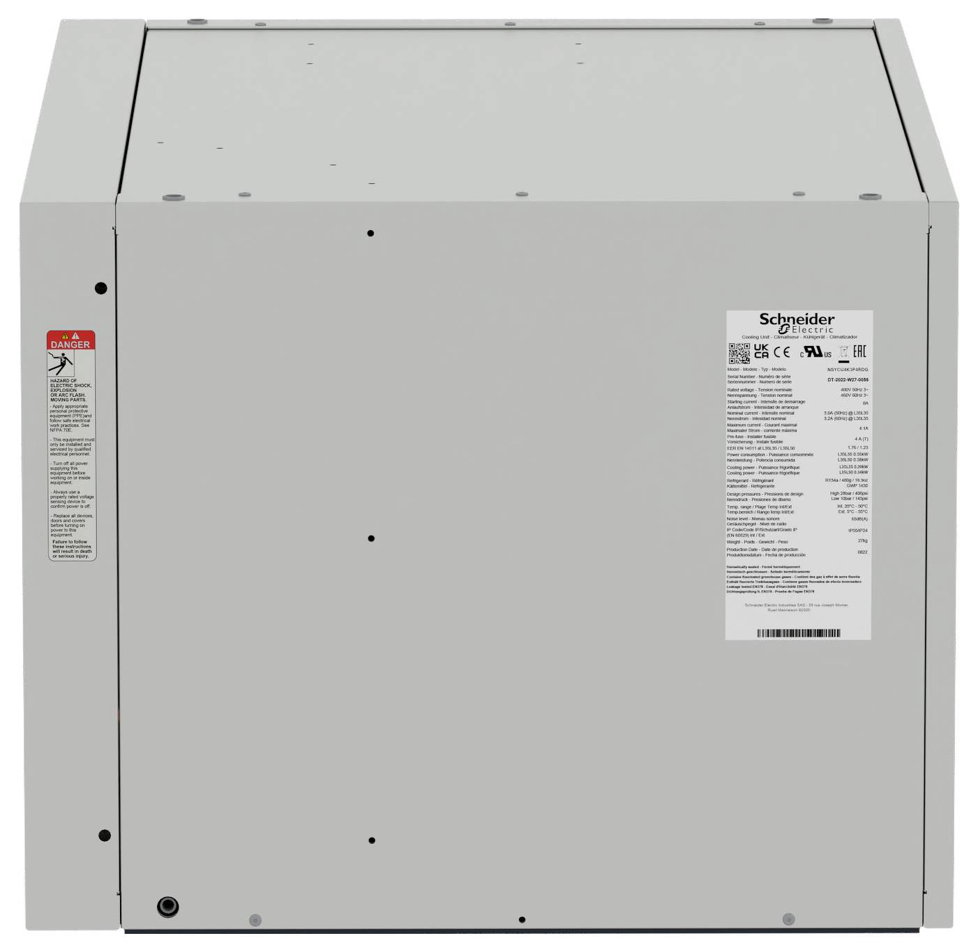 Schneider Electric NSYCU4K3P4RDG Krovni rashladni uređaj 380 - 460 V 4 kW (Š x V x D) 795 x 456 x 575 mm 1 St.-4