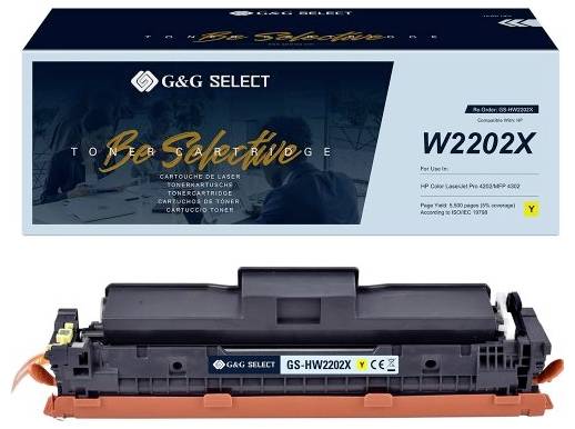 G&G Toner vervangt HP W2202X Compatibel Geel 5500 bladzijden GS-HW2202X