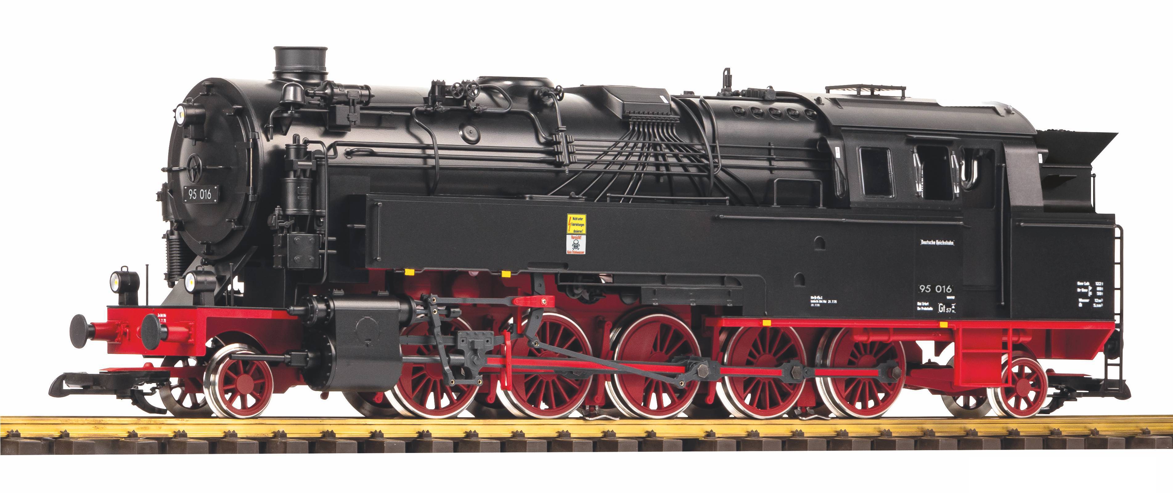 PIKO 37233 G Sound-stoomlocomotief BR 95 kolen 2 DOM DR III-V, incl. -geluidsdecoder (incl. stoom)