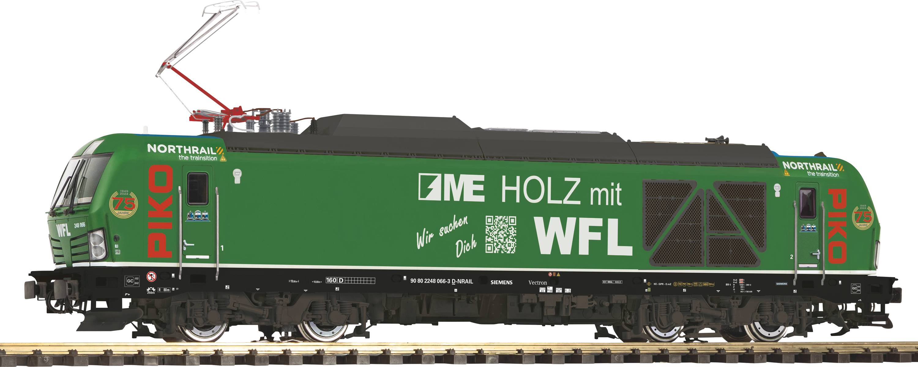 PIKO 37470 G dubbele locomotief BR 248 Vectron &bdquo;Dual mode&rdquo; NorthRail /  / WFL VI.