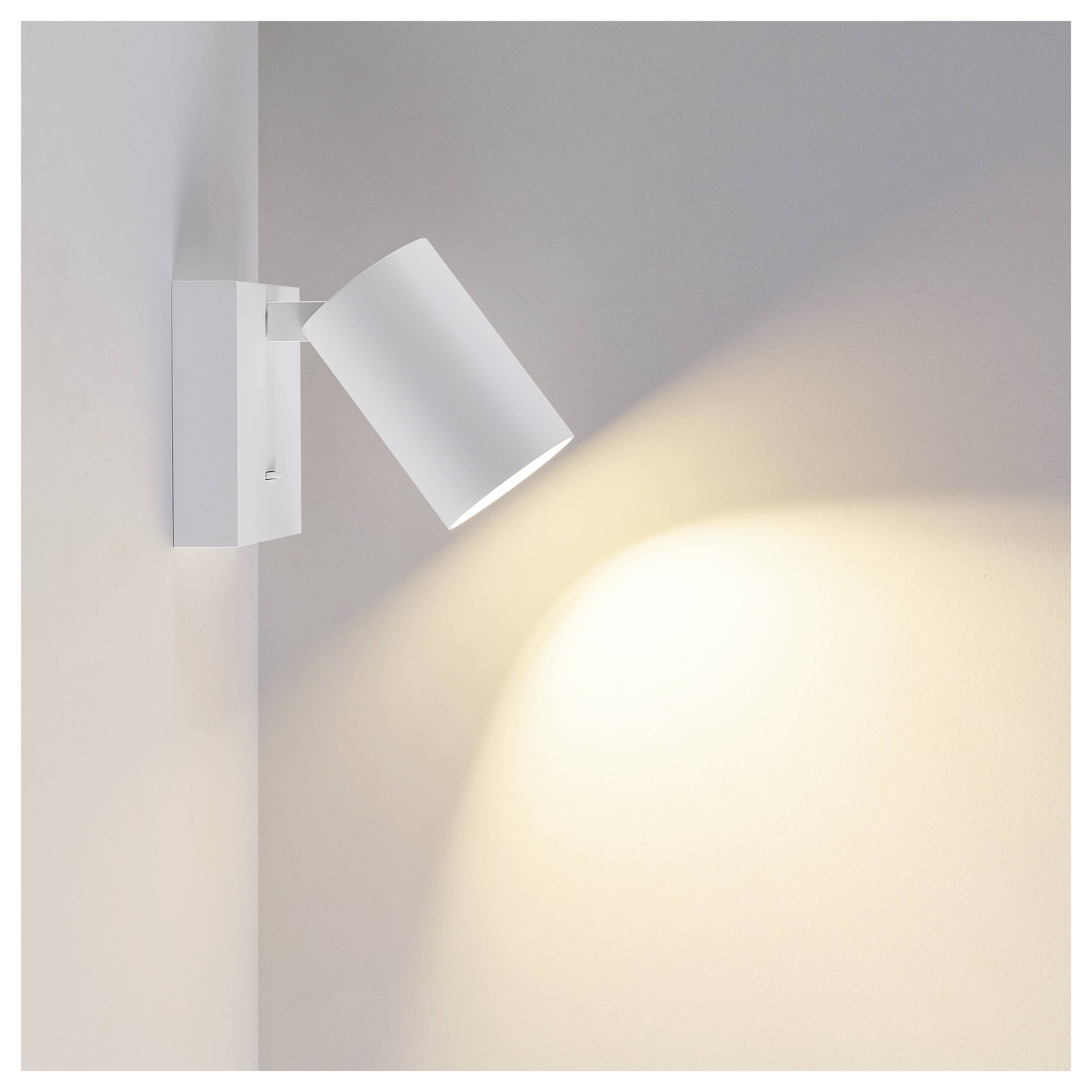 Deko Light Can Tilt Square Base 341345 zidna svjetiljka GU10 7.5 W bijela (RAL 9003)-2