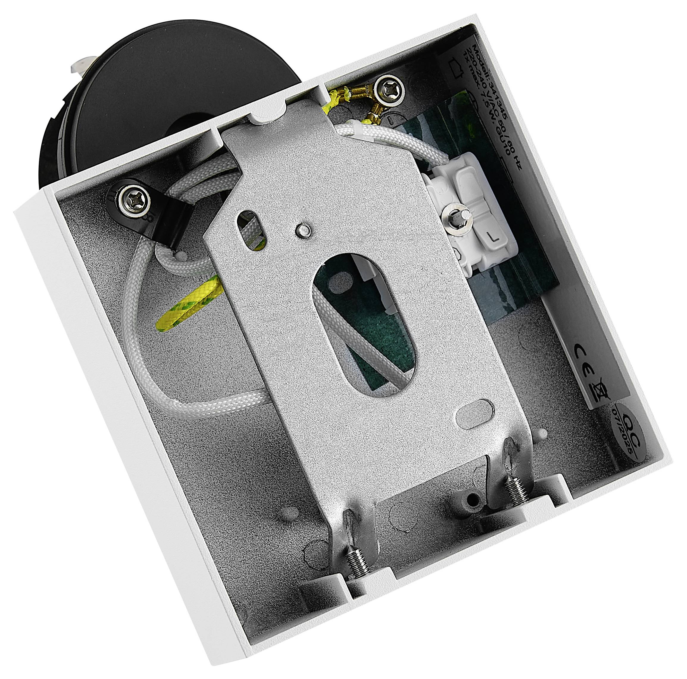 Deko Light Can Tilt Square Base 341345 zidna svjetiljka GU10 7.5 W bijela (RAL 9003)-4