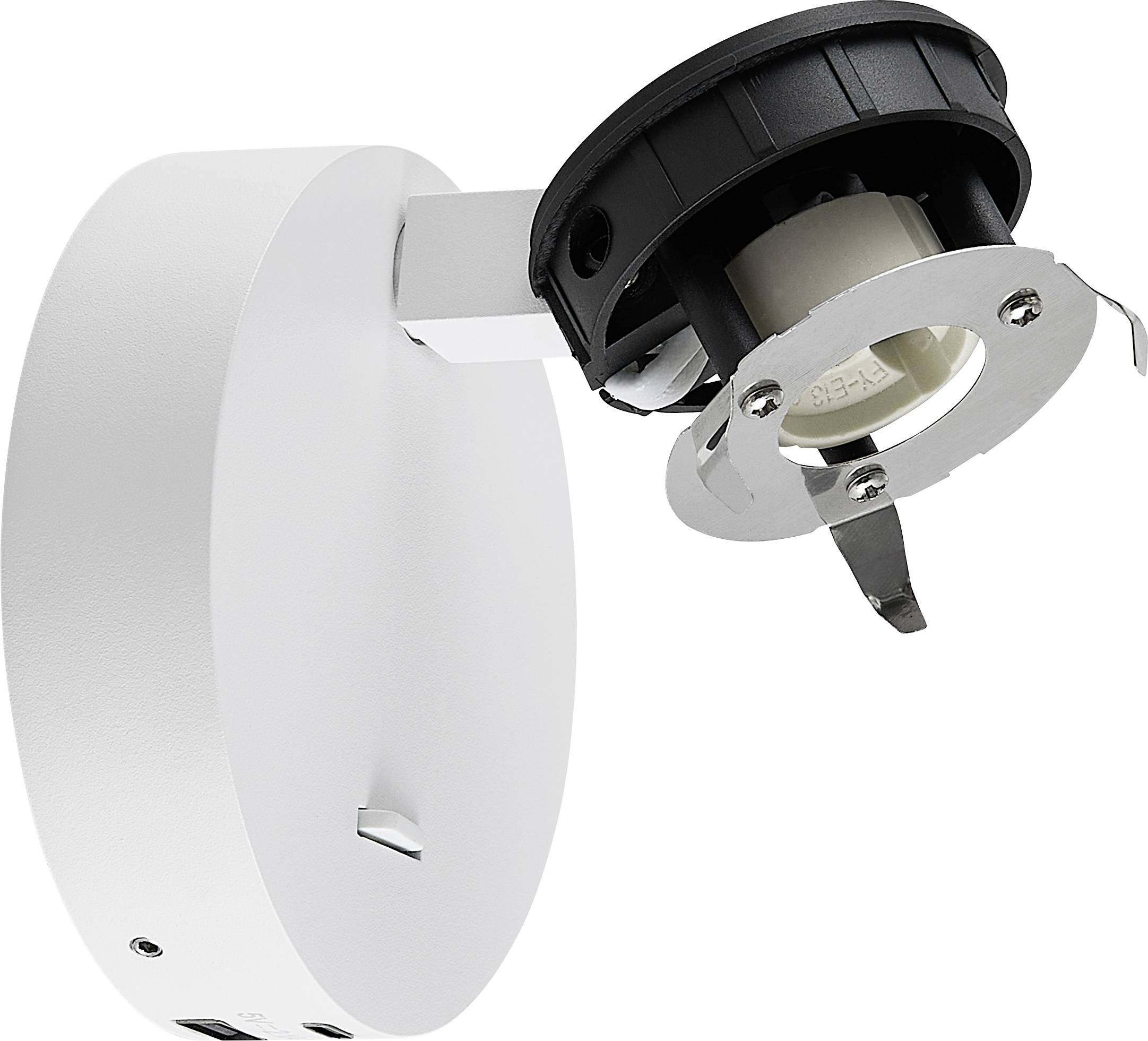 Deko Light Can Tilt Round USB Base 341351 Wandlamp GU10 7.5 W Wit (RAL 9003)