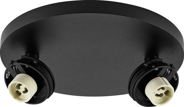 Deko Light 348273 Can Tilt Round Base sastavna rasvjeta   GU10  7.5 W crna (RAL 9005)