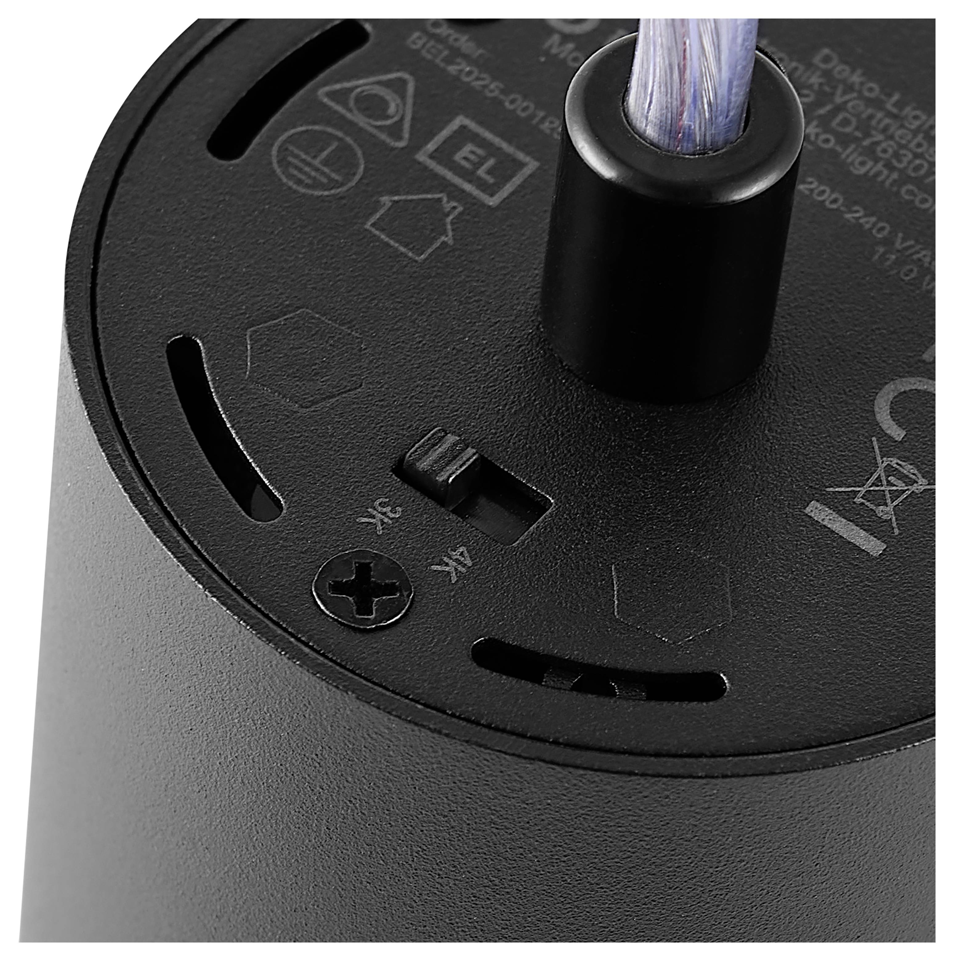 Deko Light Lucea 10 CCT 3-fazno svjetlo 11 W LED intenzivna crna (RAL 9005)-7