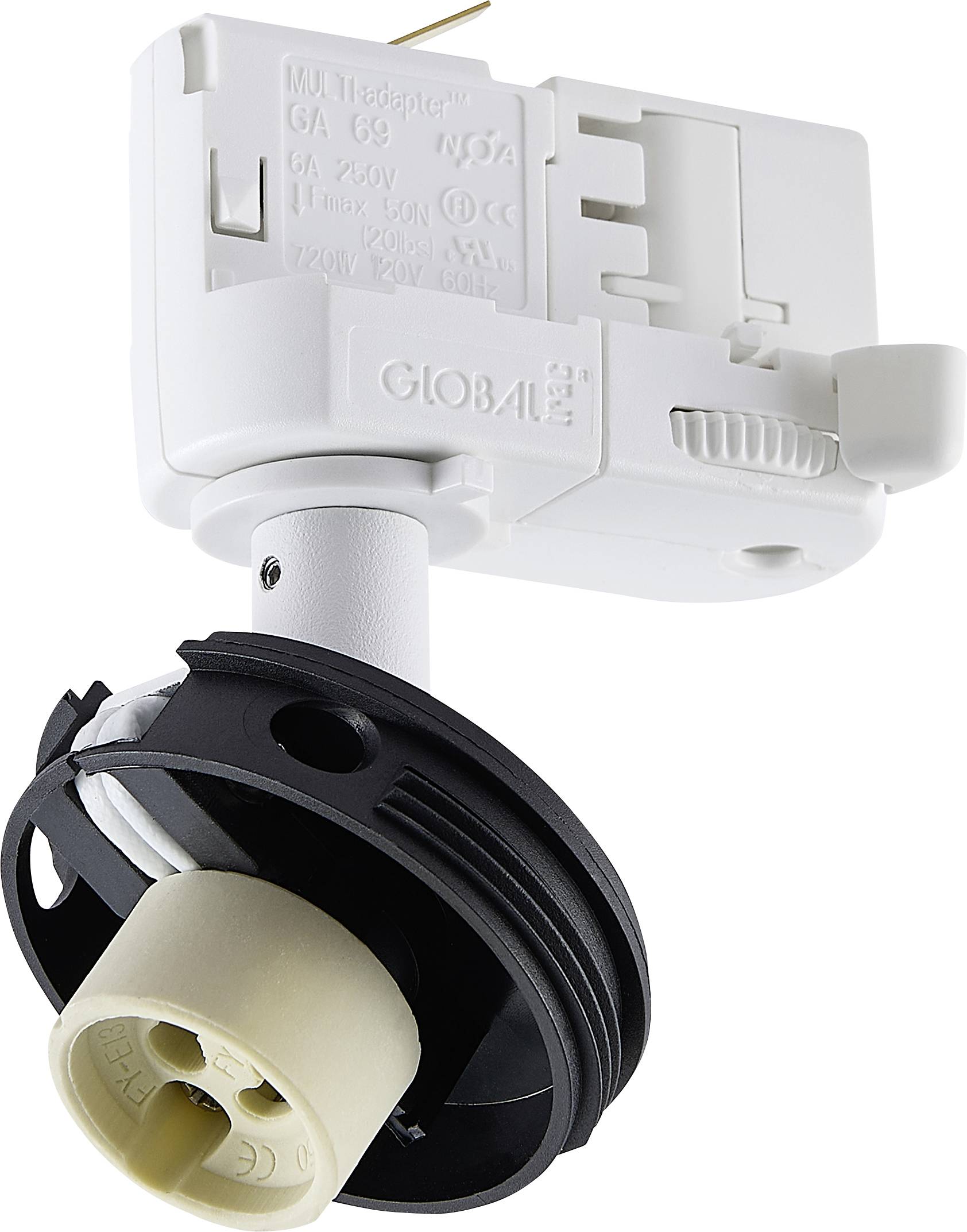 Deko Light Can Base 707246 3-fasenlamp GU10 7.5 W Signaalwit (RAL 9003)