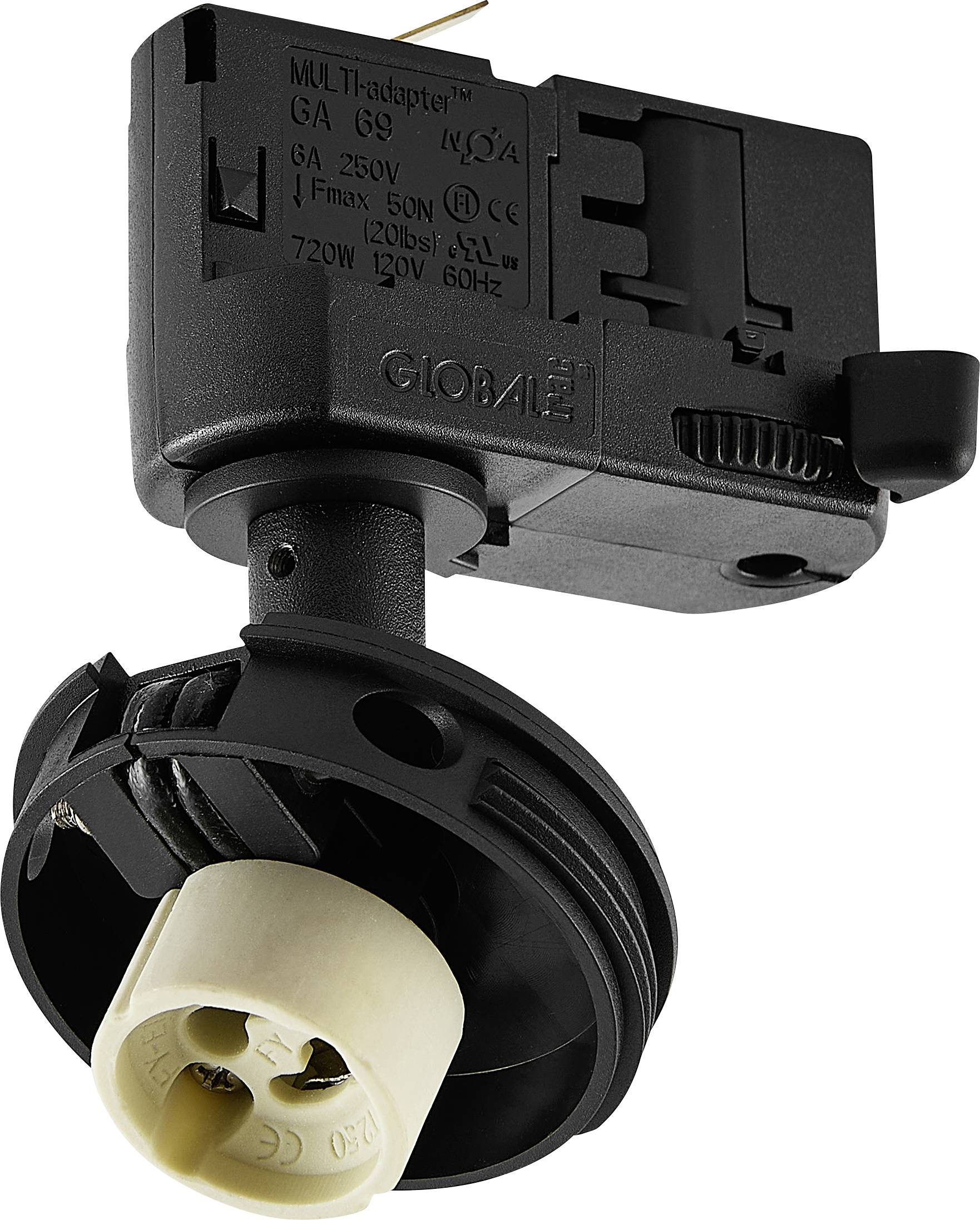 Deko Light Can Base 707247 3-fasenlamp GU10 7.5 W Diepzwart (RAL 9005)