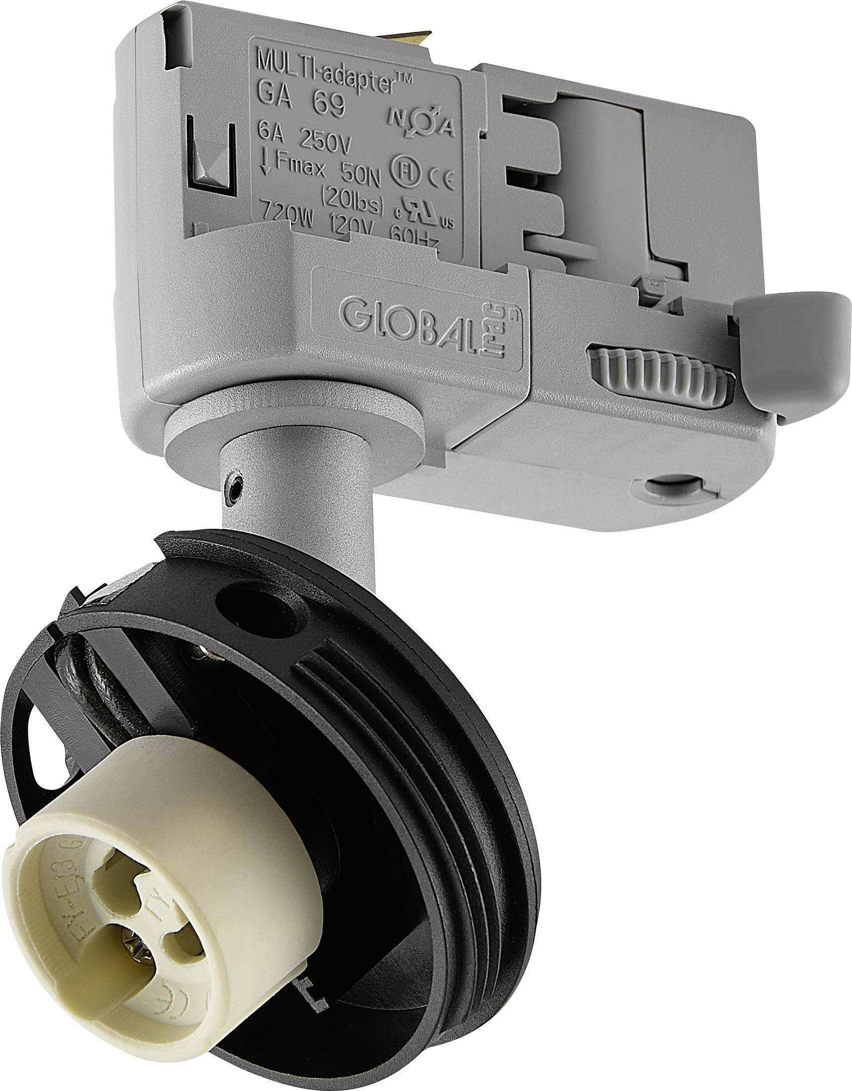 Deko Light Can Base 707248 3-fasenlamp GU10 7.5 W Zilver