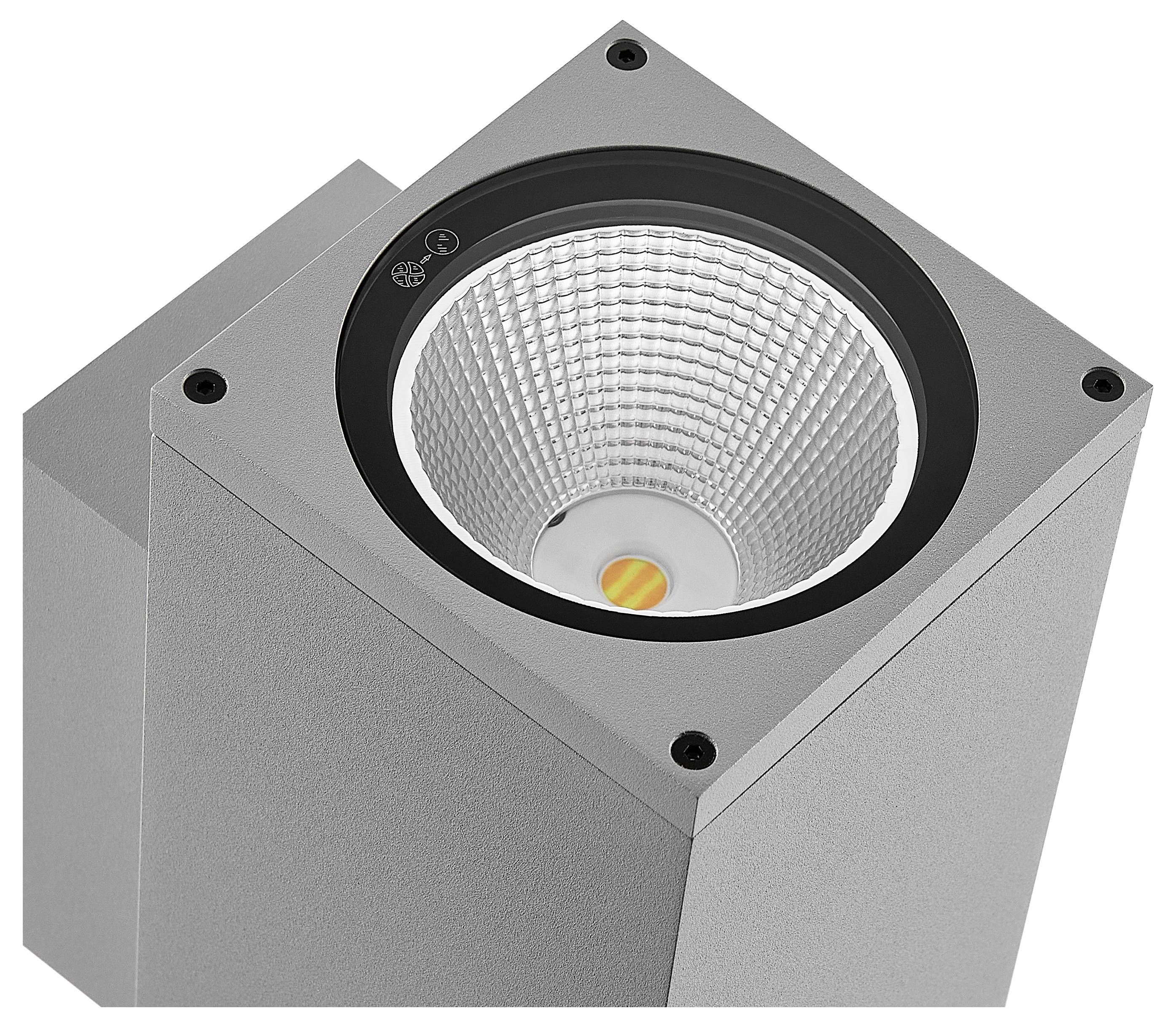 Deko Light ShoreLine Pro Square Up+Down 731199 nadgradna zidna svjetiljka 21 W LED prometno-siva (RAL 7042)-6