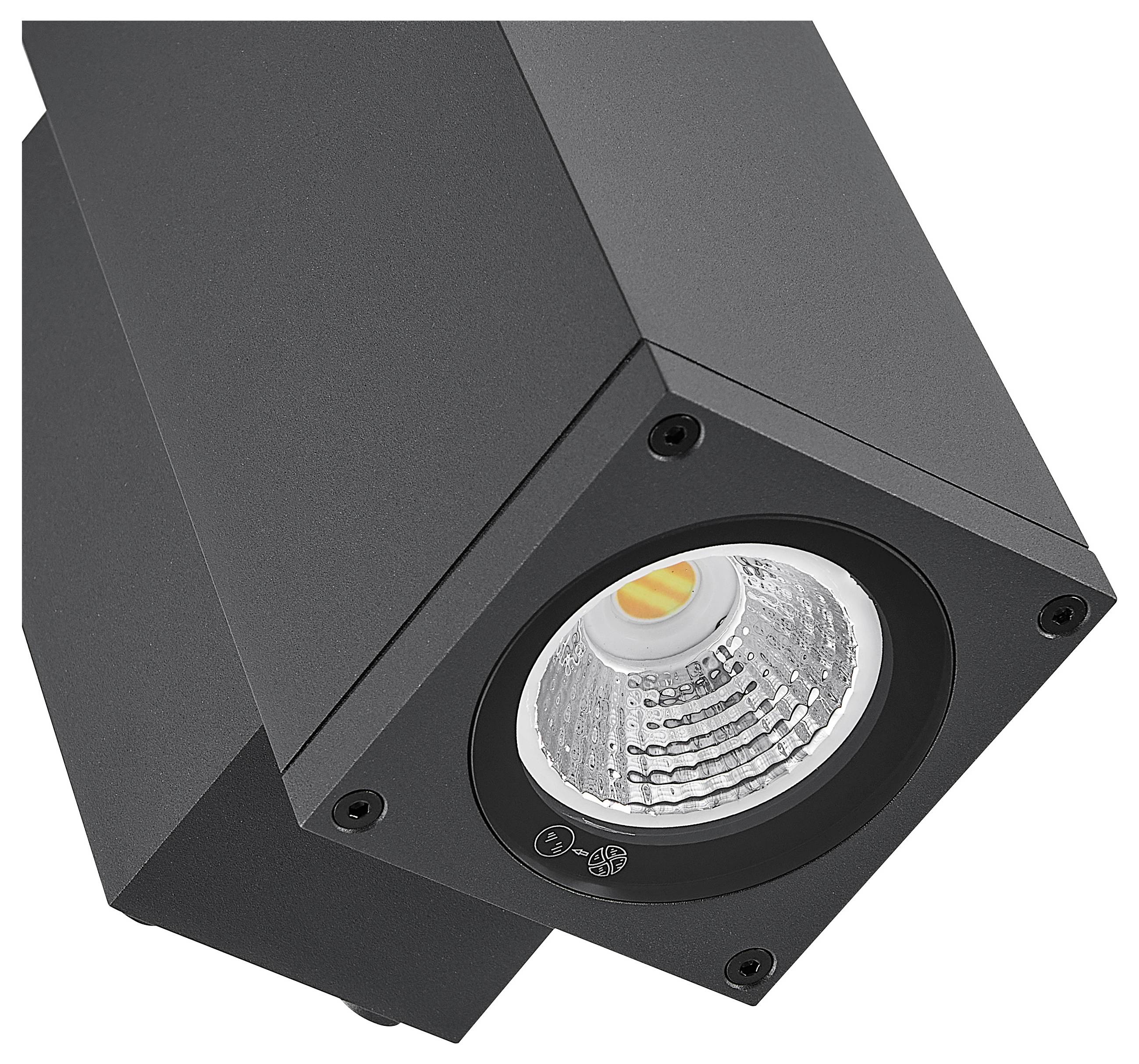 Deko Light ShoreLine Pro Square Up+Down 731209 nadgradna zidna svjetiljka 7.5 W LED grafitno-siva (RAL 7024)-6
