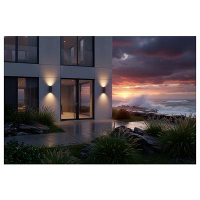 Deko Light ShoreLine Pro Square Up+Down 731209 nadgradna zidna svjetiljka 7.5 W LED grafitno-siva (RAL 7024)-10