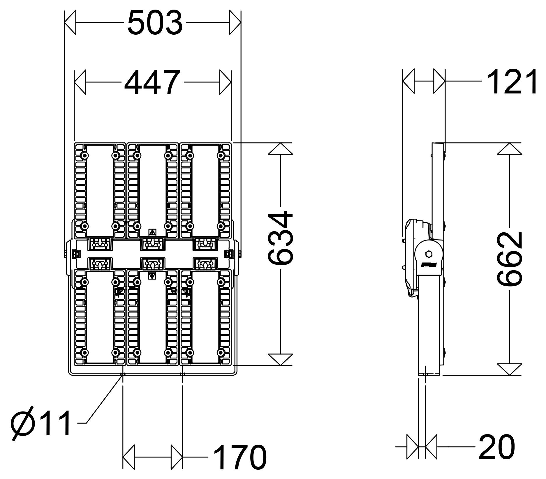 Schuch e8820/6 L240TB H55 882000008 LED reflektor 174 W Boja svjetla (LED žarulja): bijela-1