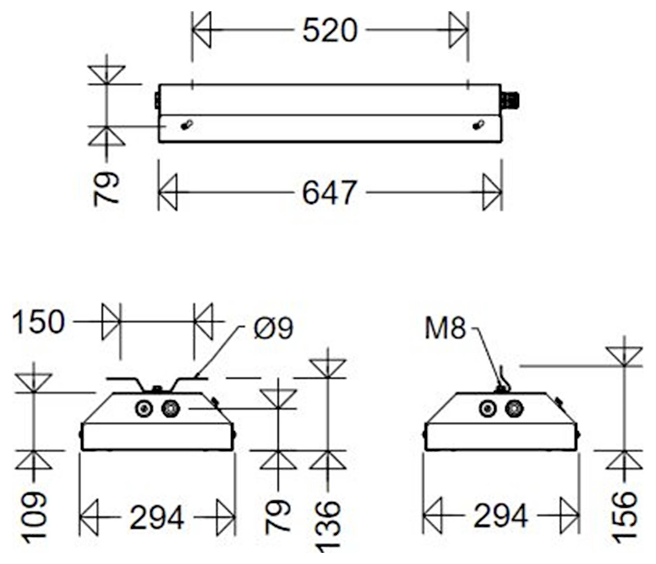 Schuch 185 06L60 SSK LED svjetiljka od čeličnog lima LED 43 W bijela siva-1