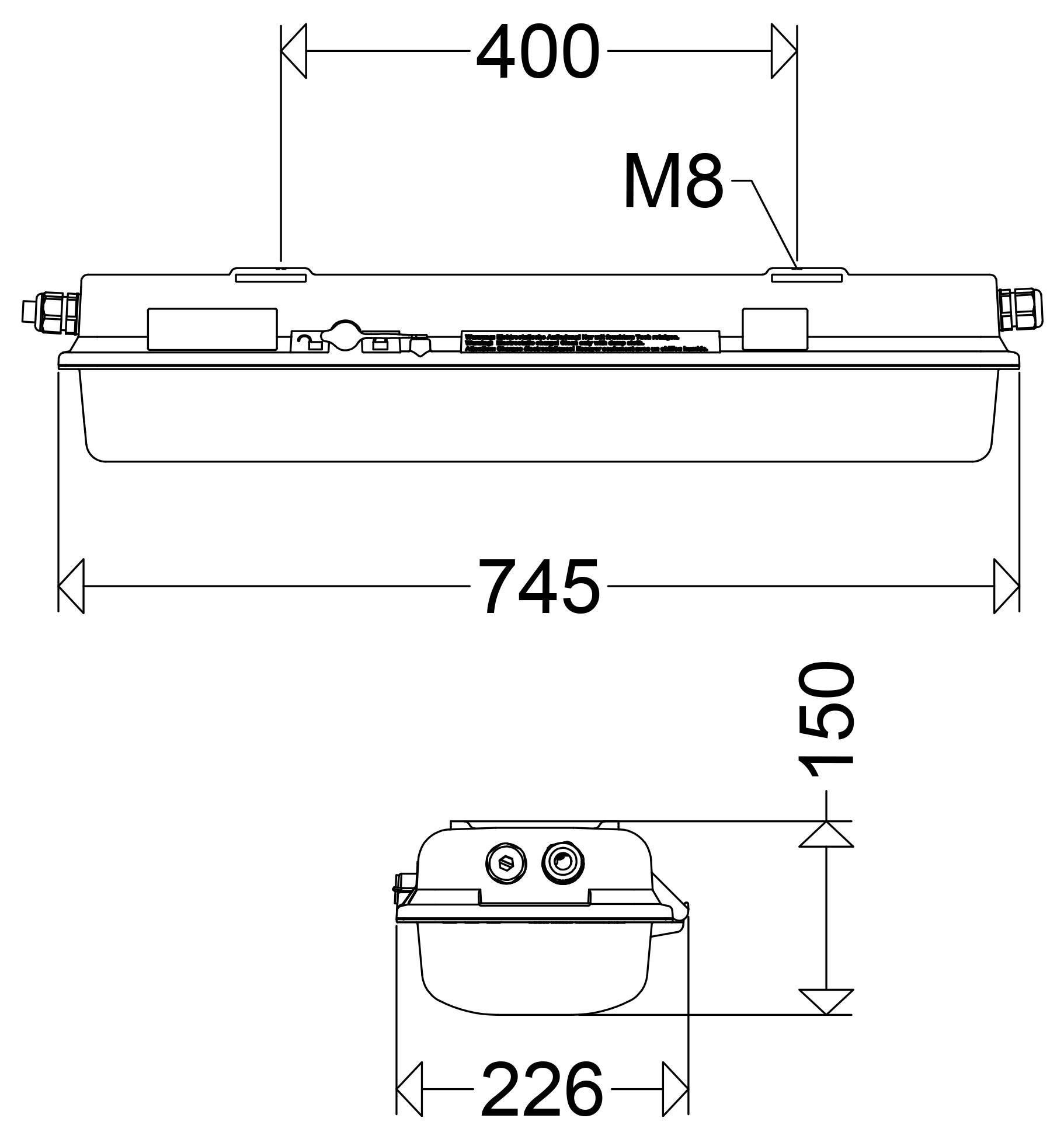 Schuch e840 06L22 LED svjetiljka za vlažne prostorije LED 16 W bijela-1