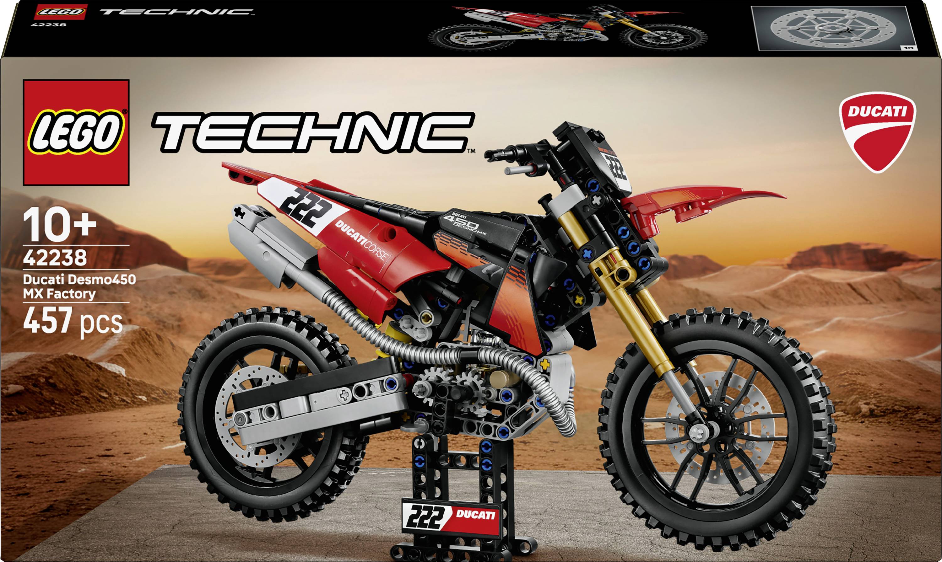 LEGO Technic 42238 Ducati Desmo450 MX Factory