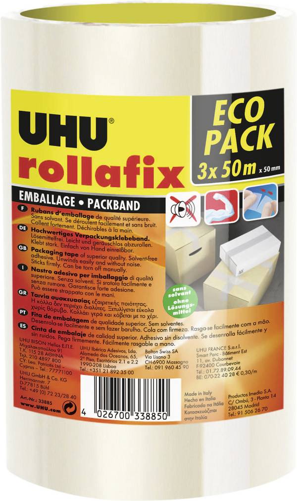 UHU Rollafix 33885 ljepilna traka  prozirna  3 St.