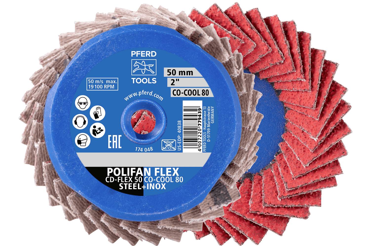 PFERD TOOLS 42719819 set brusnih ploča promjer 50 mm Granulacija=120 10 St.-0